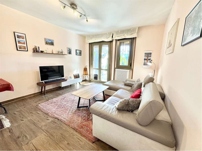 Three-room apartment with garden, large terrace and lake view (3)