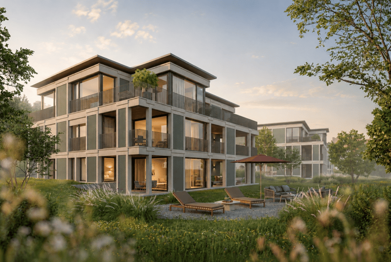 Licht und Sicht auf allen Seiten: Grosszügige 4½-Zimmer Etagenwohnung mit Atelier. (3)