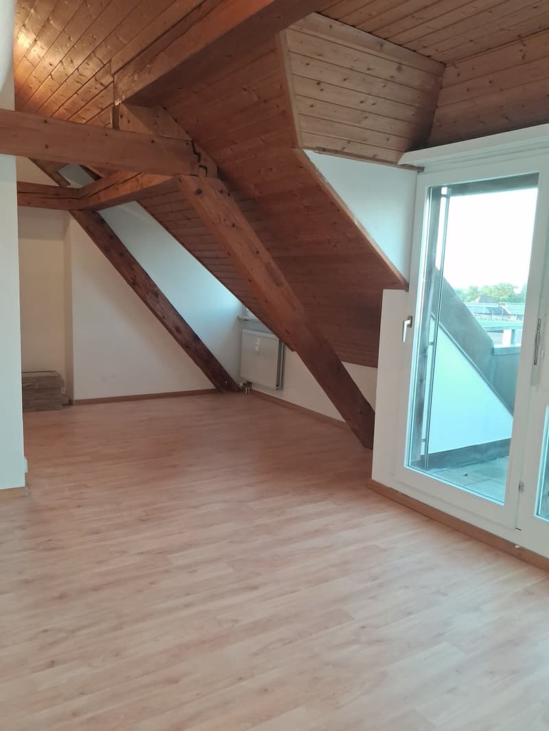 Das Wohnzimmer mit Terrasse