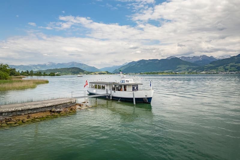 Bateau à passagers historique avec emplacement au lac de Zurich (5)