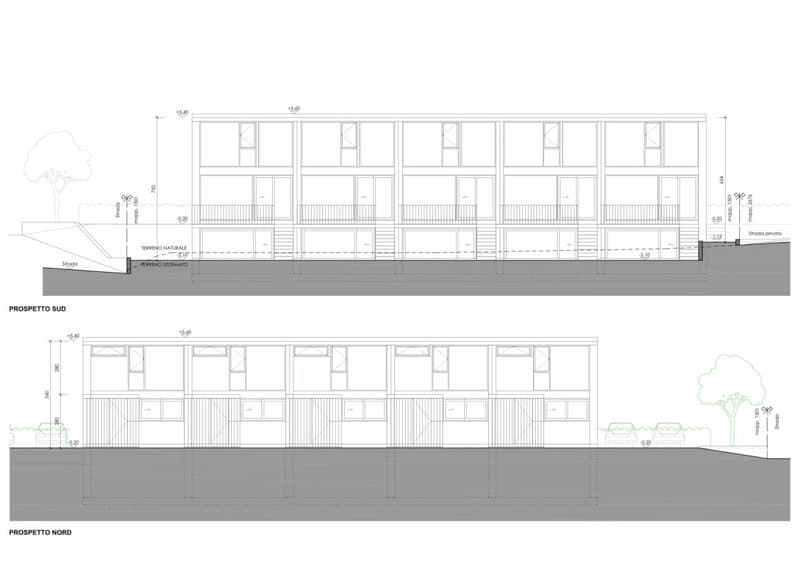 Süd- und Nordfassade / Prospetti sud e nord