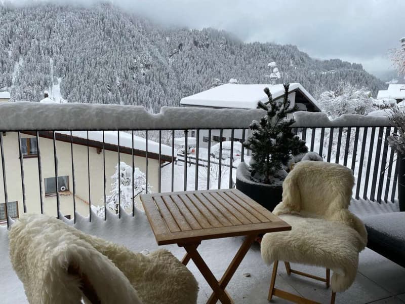 Gedeckter Balkon wintertauglich