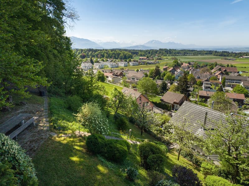 Vivre avec style au bord de la forêt – 6,5 pièces avec cuisine design, vue panoramique et grande terrasse ensoleillée (6)
