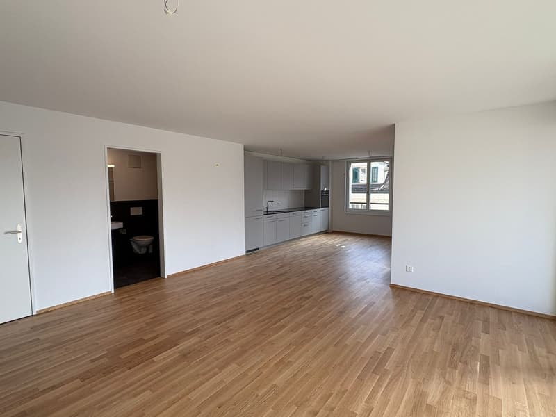 Wohnzimmer mit Küche