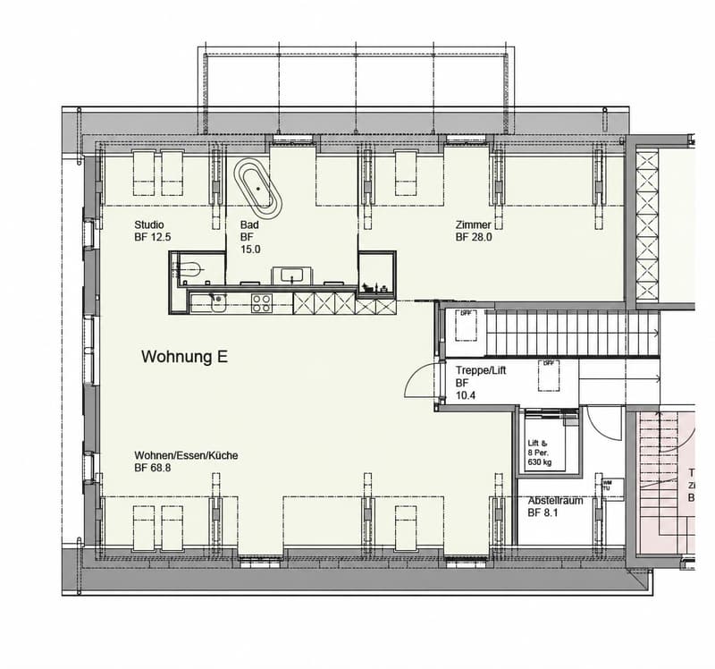 Appartement loft spacieux dans un emplacement central à Turbenthal (3)