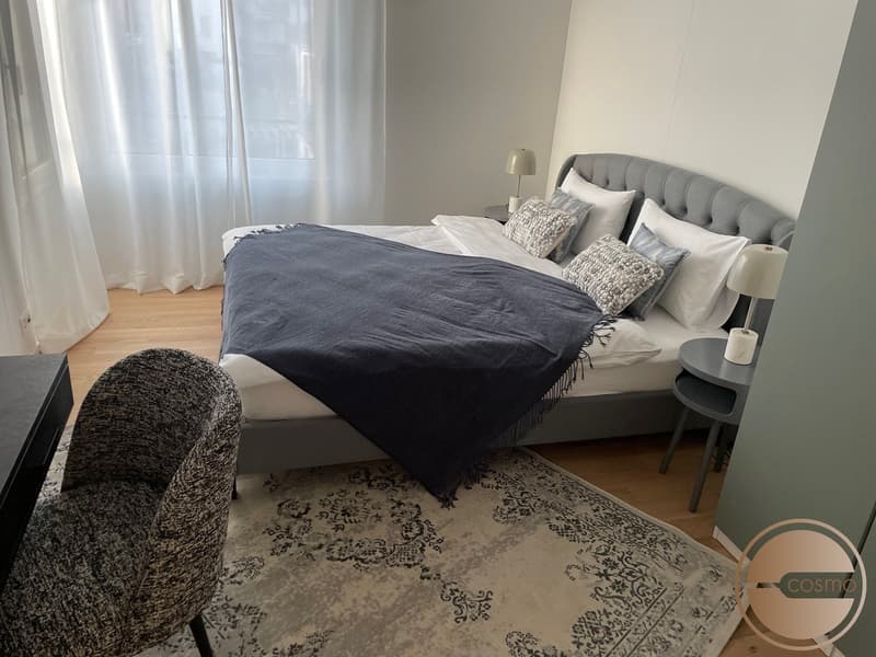 Serviced 1-bedroom apartment with great view and luxurious interior design (11)
