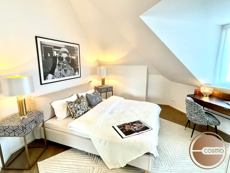 BRAND NEW & BLISSFUL:  attic 2-bedroom serviced apartment Wiedikon (1)