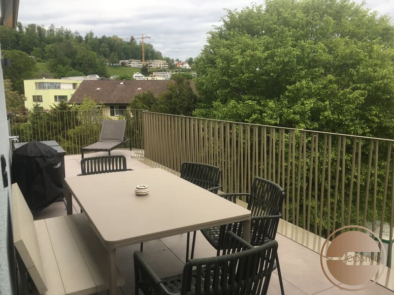 All inklusive Wohnen! Exklusive Attika-1-Schlafzimmer-Serviced Apartment mit Rundumterrasse (3)