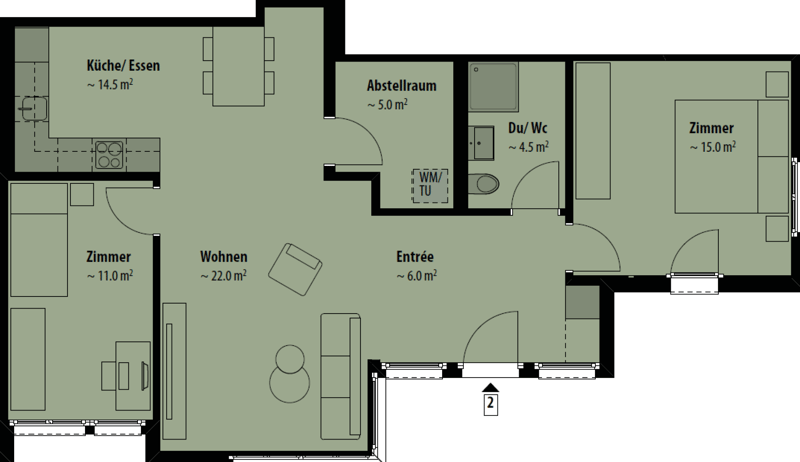 Gemütliche 3.5 Zimmer Wohnung in Uzwil (8)