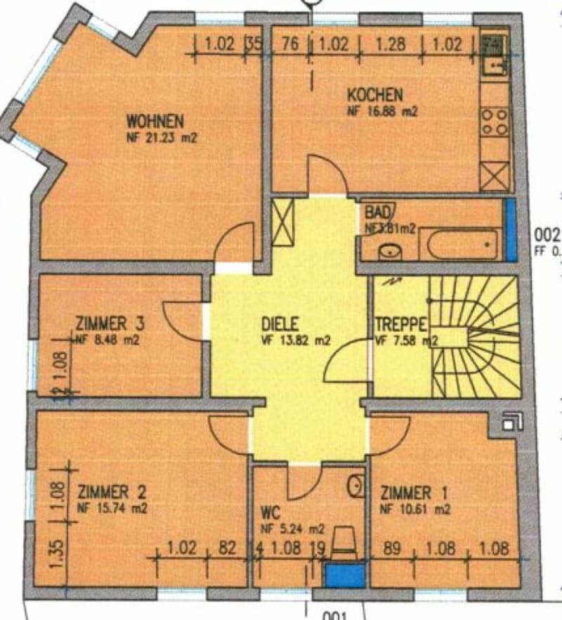4.5 room old building apartment (10)