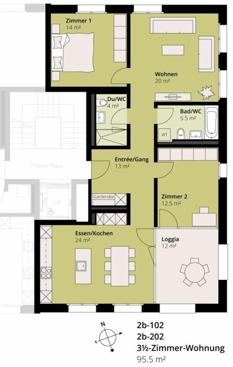 Appartement moderne de 3,5 pièces (14)