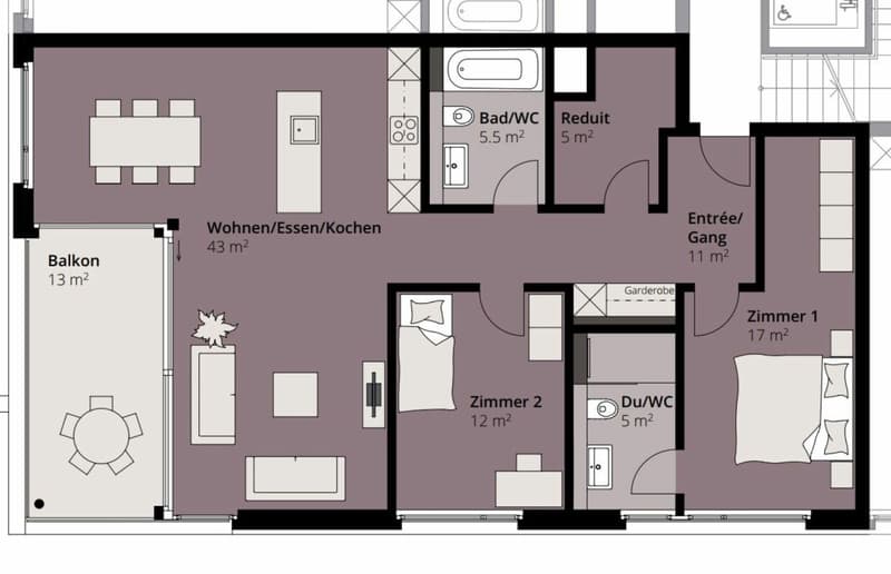 Moderne 3.5 Zimmer Wohnung am See (13)