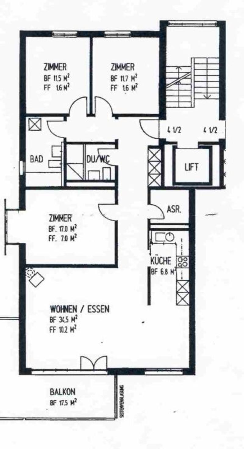 Stadtnahe 4.5 Zimmer Wohnung (12)