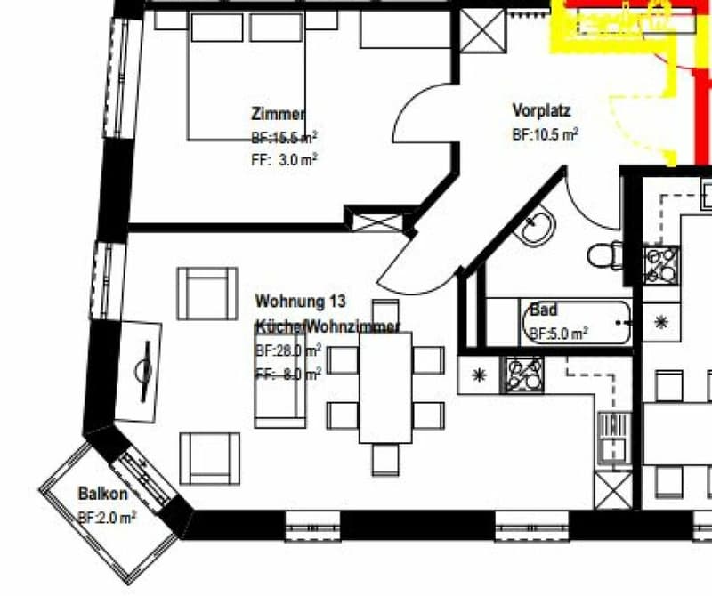 Zentrale 2.5-Zimmer-Wohung am See (5)