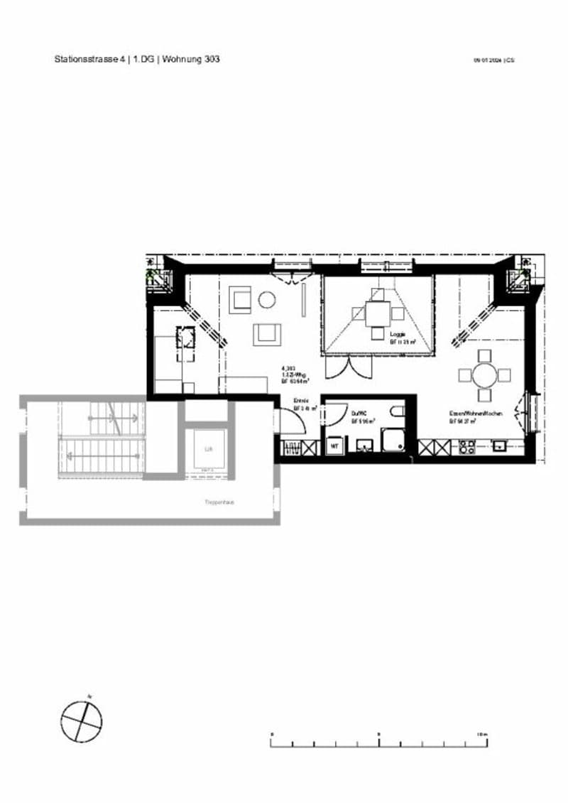 Single-Wohnung in der Zentrumsüberbauung Arnegg (6)