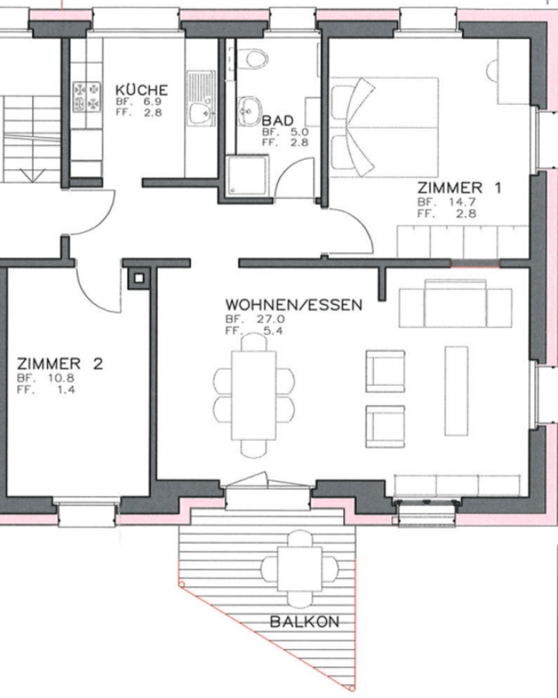 Grosszügige Wohnung an ruhiger Lage (8)