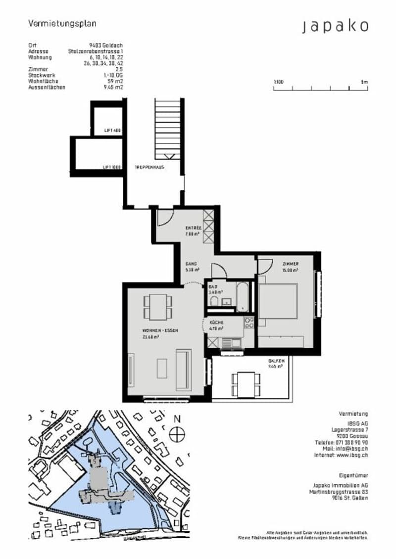 Schöne Single-Wohnung mit grossem Balkon (9)