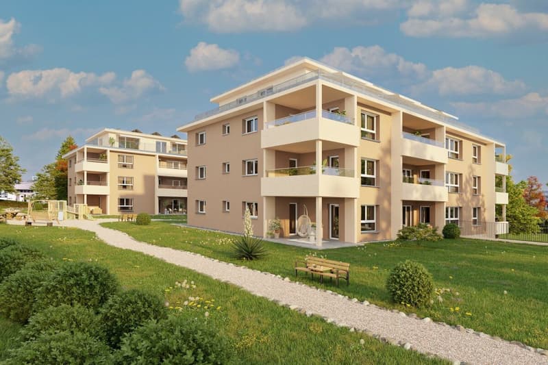 WOHNPARK SÜD; 3.5 Zimmer Gartenwohnung Nr. 19 mit 180 m² Grünfläche (1)