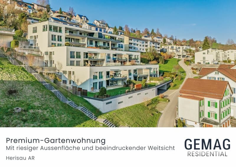 Premium garden apartment with huge outdoor area and panoramic view (1)