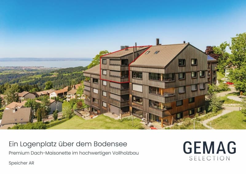 A loge seat above Lake Constance - Premium attic maisonette in high-quality solid wood construction (1)