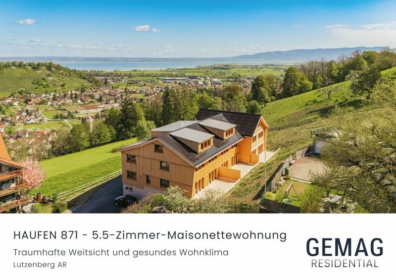 HAUFEN 871 - 5.5-Zimmer Maisonette-Wohnung mit traumhafter Seesicht (1)