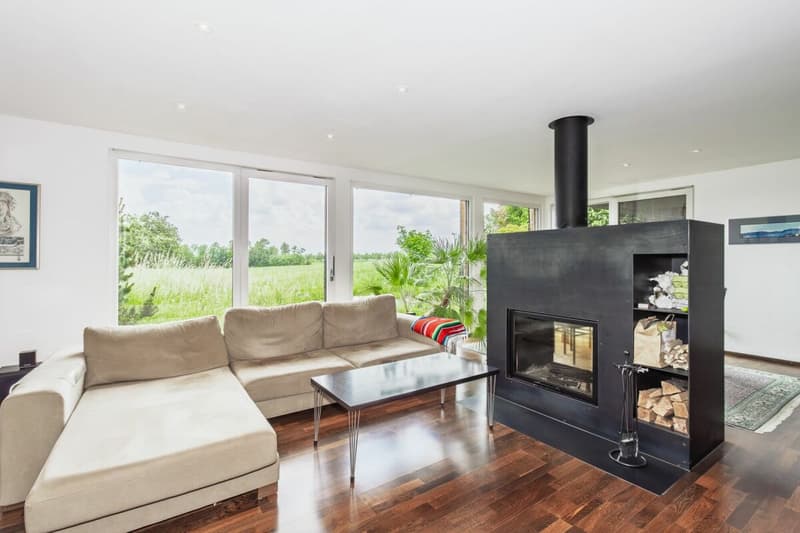 Maison d'architecte caractérisée de 4,5 pièces - Architecture moderne en bois avec vue imprenable (7)
