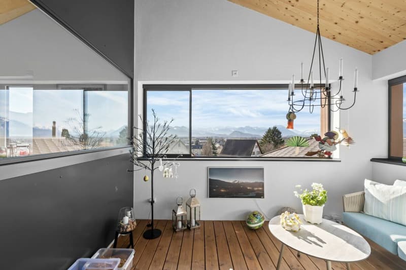 Casa unifamiliare moderna con panorama alpino (7)