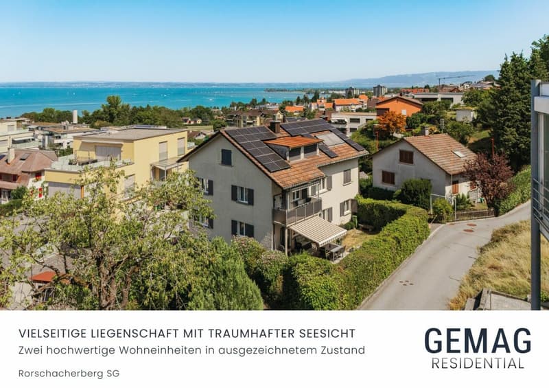 Vielseitige Liegenschaft mit zwei hochwertigen Wohneinheiten und Seesicht (1)