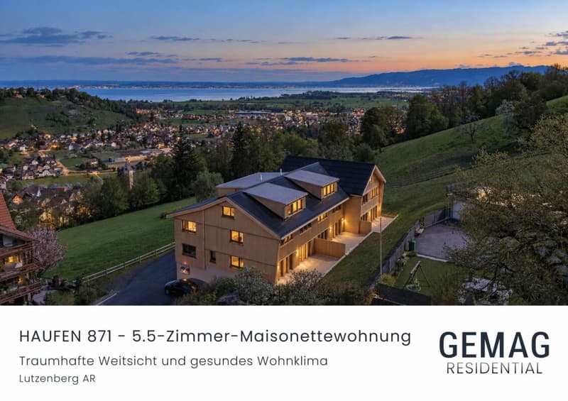 DER Logenplatz über dem Bodensee - 5.5-Zimmer-Maisonette in Vollholzbauweise mit traumhafter Seesicht (1)