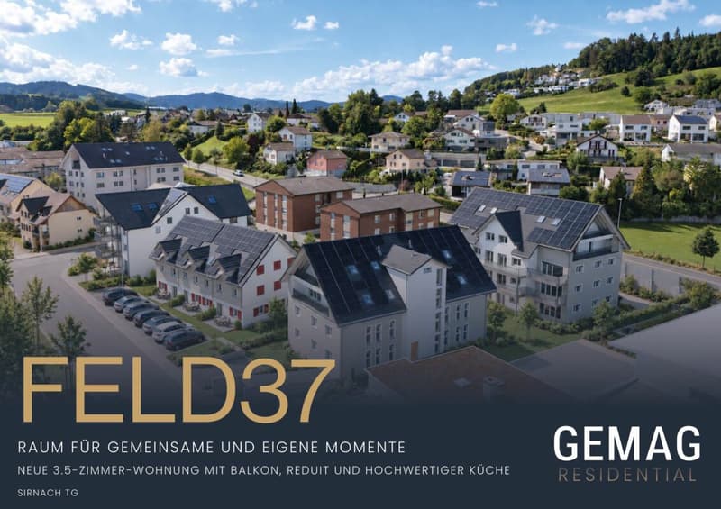 Neue 3.5-Zimmer-Wohnung mit Balkon, Reduit und hochwertiger Küche (1)