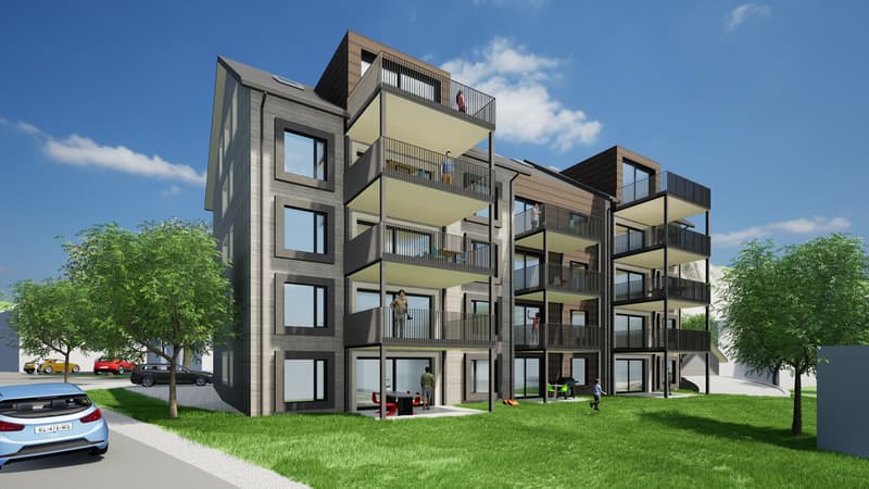 Moderne 2.5 Zimmer Neubauwohnung in Unteriberg, Alpenblick (3)