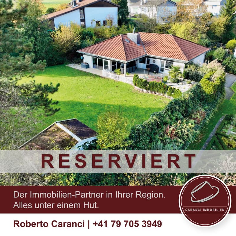 RESERVIERT - Grosses Grundstück mit Einfamilienhaus und Einliegerwohnung im Sackgassenquartier zu verkaufen (1)