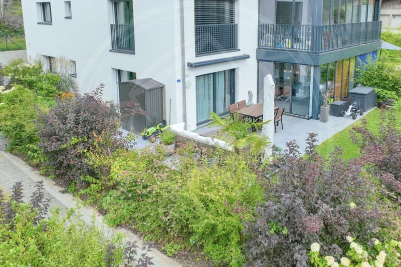 RISERVATO - Appartamento di giardino esclusivo 4½ locali con serra - Vivere nel verde vicino a Zurigo & Zug (18)