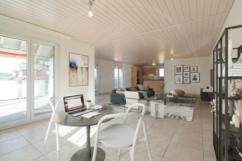Appartement spacieux 3½ pièces au 1er étage à Birrhard à louer (5)