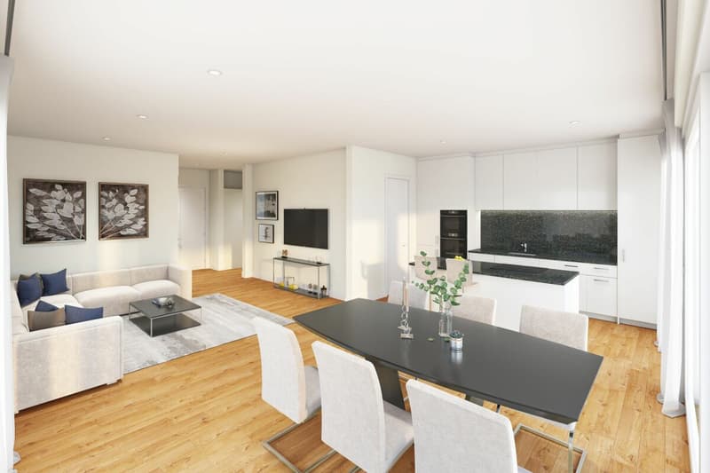 Last available unit: Living close to nature in a new building in Mellingen (4)