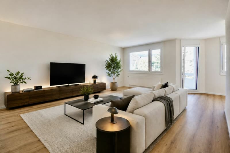 Freshly renovated and bright apartment with balcony for rent in Lupfig (5)