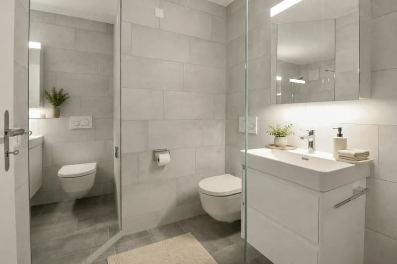 Freshly renovated and bright apartment with balcony for rent in Lupfig (9)