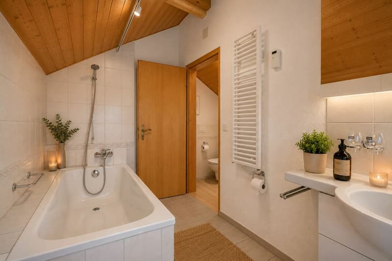 Ein Zuhause mit Charme - 3-Zimmer-Dachwohnung in Wohlenschwil (11)