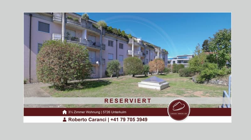 RESERVIERT - Gepflegte 3½ Zimmer-Wohnung mit zwei Balkonen im zweiten Obergeschoss (1)