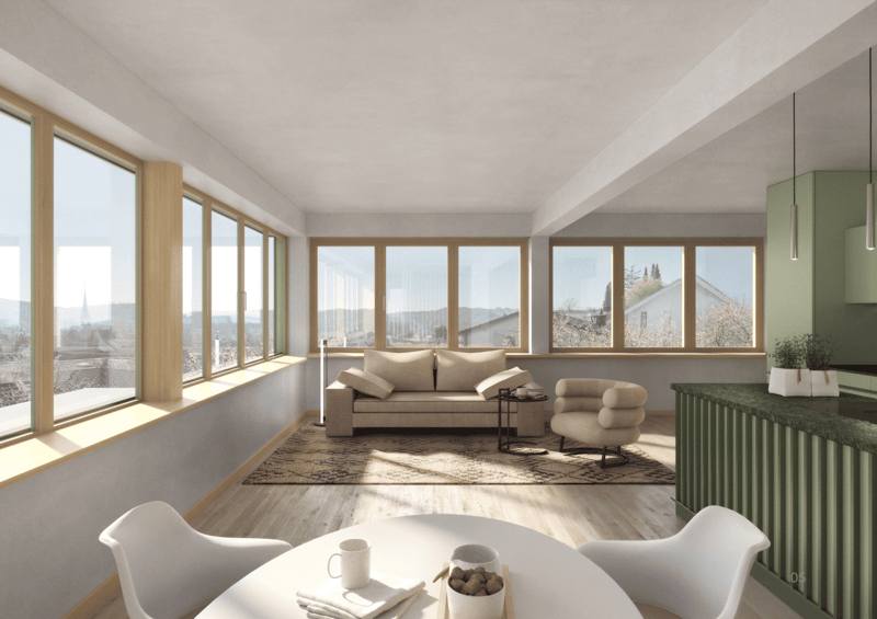 NEUBAU Attika-Maisonette 4.5 oder 5.5 Zimmer am Lägernhang (2)