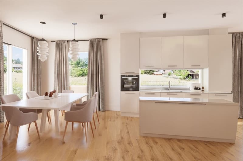 4 modern semi-detached houses in new construction, attractive, quiet and affordable (1)