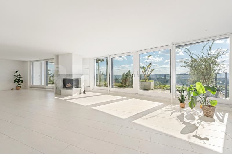 Above Blue Niederrohrdorf - 4.5-room attic terrace apartment with 180 panoramic views & 200 m² living space (2)