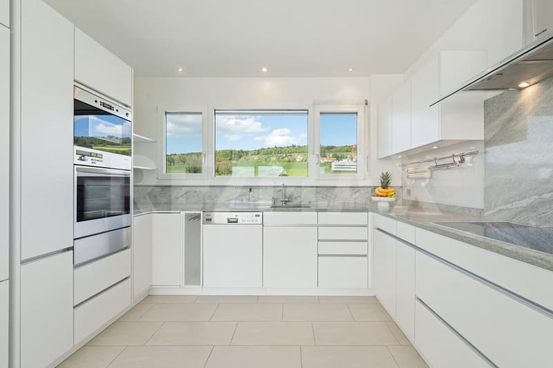 Above Blue Niederrohrdorf - 4.5-room attic terrace apartment with 180 panoramic views & 200 m² living space (3)
