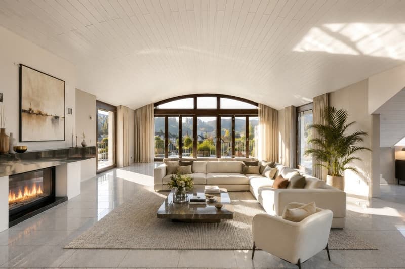 Exclusive 3.5 - 5.5 room attic penthouse 246 m² NWF, 4 terraces, in the center, 3 double garages, lift, (1)