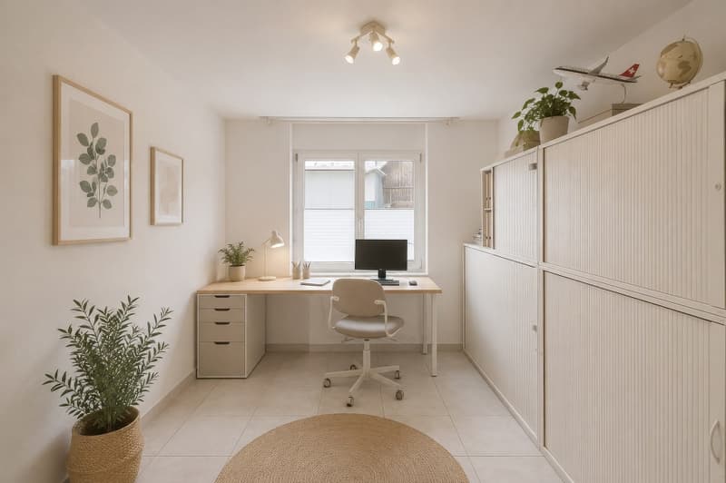 Appartamento 5½ locali, ascensore, posto auto in garage incluso, vista lago, balcone vetrato, cucina grande (8)