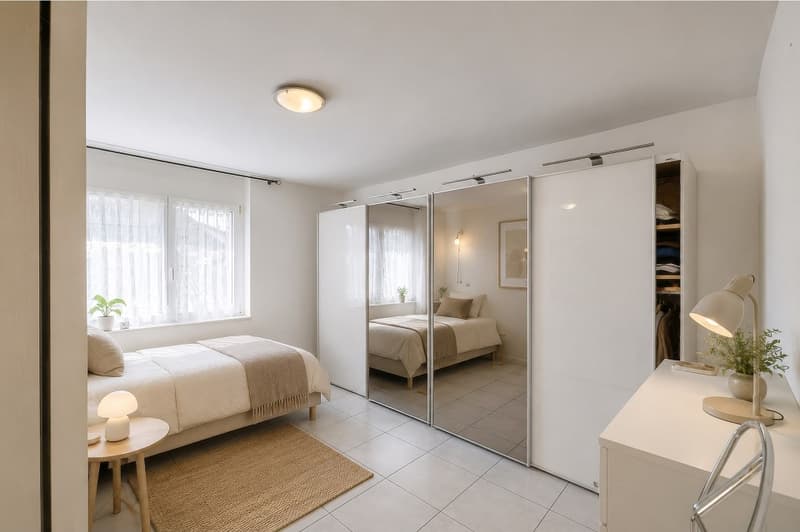 Appartamento 5½ locali, ascensore, posto auto in garage incluso, vista lago, balcone vetrato, cucina grande (7)