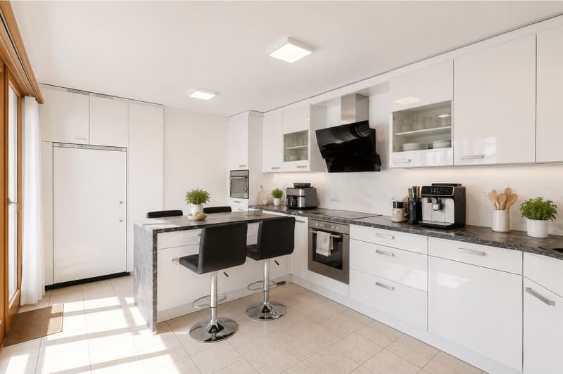 Attika-Penthouse im Zentrum - Cheminée, 2 Parkplätze inklusive, neue Pelletheizung (8)