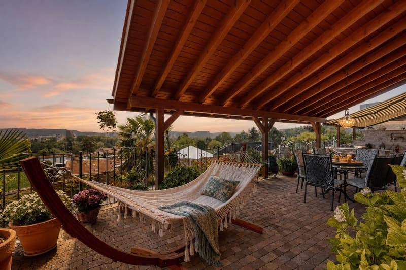 6.5++ room country house, 210 m² living space, terraced garden, pool, pergola, 760 m² plot, panoramic view (2)