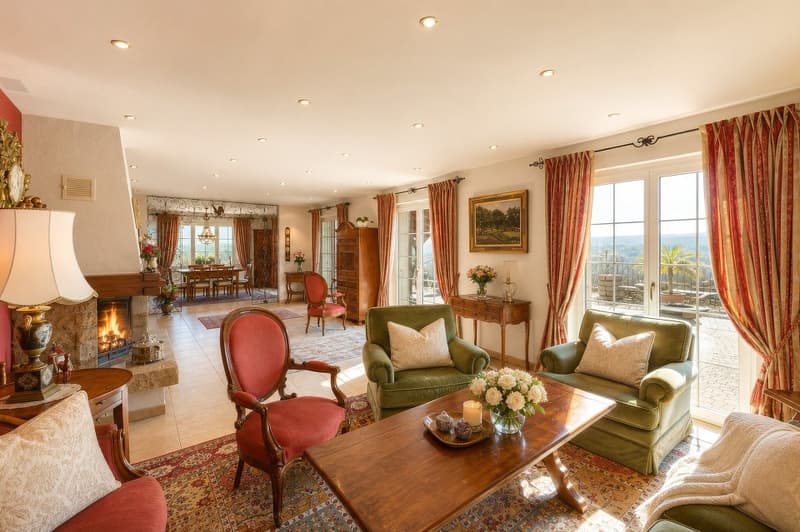 6.5++ room country house, 210 m² living space, terraced garden, pool, pergola, 760 m² plot, panoramic view (7)