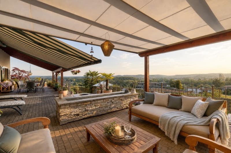 6.5++ room country house, 210 m² living space, terraced garden, pool, pergola, 760 m² plot, panoramic view (4)